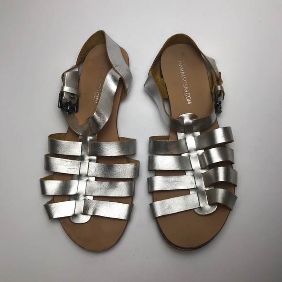 Marais USA | Silver Gladiator Sandals - Picture 2 of 4